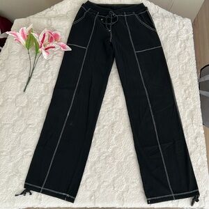Avani Black w/White Stitch Pants - Small